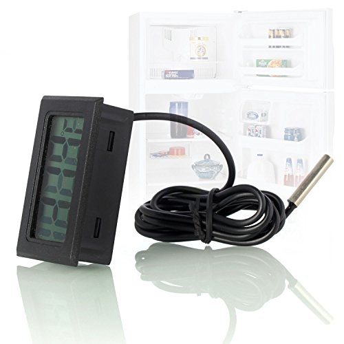 Neuftech LCD Digital Thermometer temperaturfühler Sensor Tester für Kühlschrank Freezers Aquarium - 2
