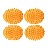  Fdit Socialme-EU 4Pcs / Juego Bolas de Secado Reutilizable Naranja Lavado de Ropa Pelota para Hogar Limpieza