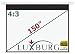 Produktbild Luxburg Motor Leinwand 300x225 cm (Diagonale ca. 150" Zoll / 381 cm) Full HD 3D Beamer Leinwand elektrisch mit Fernbedienung - zur Deckenmontage / Wandmontage , mattweißes Leinwandtuch mit Glasfaser , Modell 2015