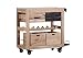 Produktbild Stylefurniture Praktischer Servierwagen aus Massivholz, Holz, Natur, 90 x 43 x 85 cm