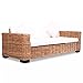 Produktbild XINGLIEU 3-Sitzer Sofa aus Rattan, Natur + Mangoholz, 200 x 80 x 67 cm (B x T x H)