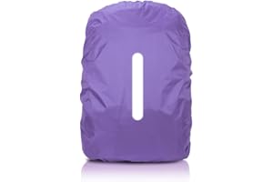 Capaneus Housse de Pluie pour Sac à Dos avec Bandes réfléchissantes, Protege Sac a Dos Réfléchissante pour Camping Randonnée Voyage Cyclisme