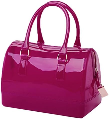 Women Charming Jelly Pillow-shaped Shoulder Bag Top Handle Bag Tote 8#