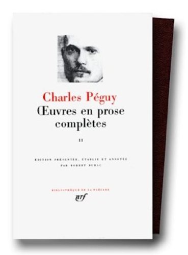 Book's Cover of Péguy  Oeuvres en prose complètes tome 2