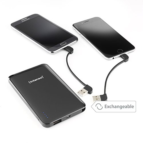 Intenso 7335530 Powerbank S10000-i Dual Slim externes Ladegerät (10000mAh, für Smartphone/Tablet PC/MP3 Player/Digitalkamera/Apple iPhone/iPad) inkl. Apple Lightning Kabel schwarz - 5