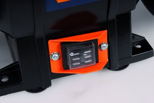 FERM BGM1020 Doppelschleifmaschine 250W – 150mm – Incl. P36 und P60 Schleifsteinen, Schutzbrille und Funkenfänger - 6