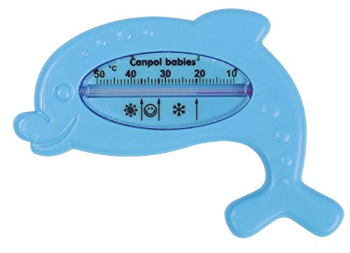 BATH THERMOMETER Canpol Baby Safety Floating Dolphin Thermomether Toy 2/782 _BLUE
