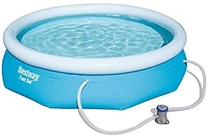 Bestway Fast Set Pool Set mit Filterpumpe, 3638 L, blau, 305 x 305 x 76 cm