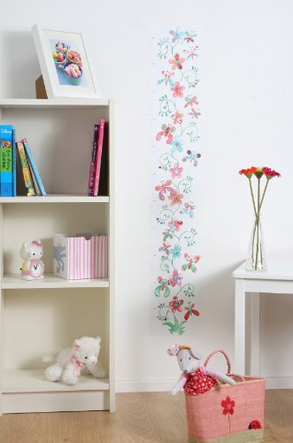 Height Chart,Girls Height Chart,Flower,Girls Room