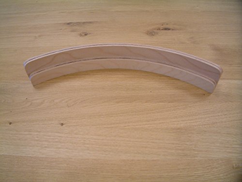 Kartenhalter mit 2 Stufen aus unbehandeltem Buchenholz / Doppelkartenhalter / halbrund/ Länge: 50 cm - 2