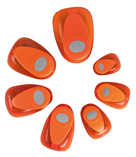 Rayher Motivstanzer Oval ø 5,08cm, 2 Zoll, geeignet für Papier/Karton bis zu 200g/m² - 5
