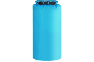 CZAKOMIX 5L Sac étanche Polyvalent, Waterproof Dry Bag, Garder Vos Affaires au Sec, pour la randonnée, Le Kayak, Le Camping, Le Bateau (Bleu Clair)