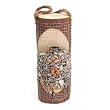 Gardigo Vogelfuttersäule Futterstation für Vogelfutter aus Holz natürlicher Futterspender - 7