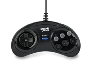 UNDER CONTROL Manette filaire noire 1,5m pour Megadrive
