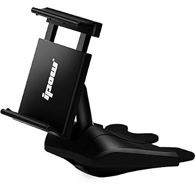 IPOW® Support universel One Touch Installation handyhalterung, CD fente Support voiture pour Smartphone comme iPhone 6 Plus/6/5/Samsung Galaxy/S7/S6/S5, avec 3 abstimm Disque