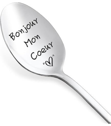 Love You More Spoon 5 Pièces Cuillère Gravée En Acier Inoxydable Cuillère Personnalisée Polie
