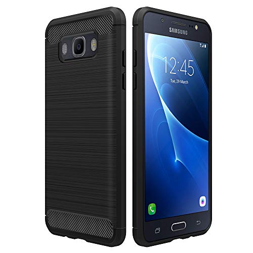  Versi  n actualizada  Funda Samsung Galaxy J7 2016   5 a  os de garant  a  Simpeak funda carcasa case para Samsung Galaxy J7 2016 Silicona  Negro