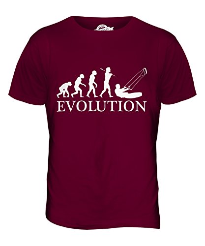 Candymix Kitesurf Évolution T-Shirt Homme, Taille Medium, Couleur Bordeaux