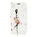 Uming® L Rhinestone Pretty Girl Series Colorful Pattern Print PU case [* for Sony Xperia Z4 *] Flip Holster with Bling Shiny Glitter Diamond Stand Stander Holder Hand Free Credit Card Slot Wallet Hasp Magnet Magnetic Button Buckle Shell Protective Mobile Cell Phone Case Cover Bag + 1 x Anti Dust Plug - Shopping