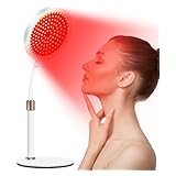 Red Light Lamp, 660nm & 850nm Infrared Light Lamp with Base, 100LEDs Red Light for Face