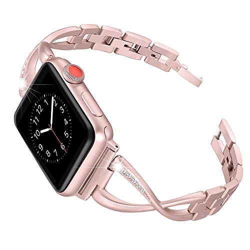 Wooliy Stainless Steel Band Compatible Apple Watch Band 38mm 40mm