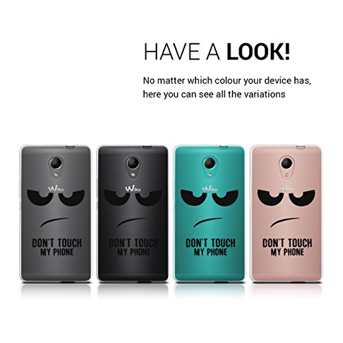 kwmobile Funda para Wiko Robby - Carcasa de TPU para m vil y dise o Don t Touch my Phone en Negro Transparente reviews kwmobile Funda para Wiko Robby - Carcasa de TPU para m vil y dise o Don t Touch my Phone en Negro Transparente