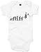Produktbild Evolution of Basketball, Sports Jordan inspirert Kinder Gedruckt Baby Strampler - weiß/schwarz 3-6 Monate
