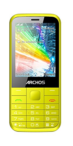 Archos F28JAUNE 2 G Smartphone sbloccato (5,08 cm) Display, Dual-Sim, Giallo