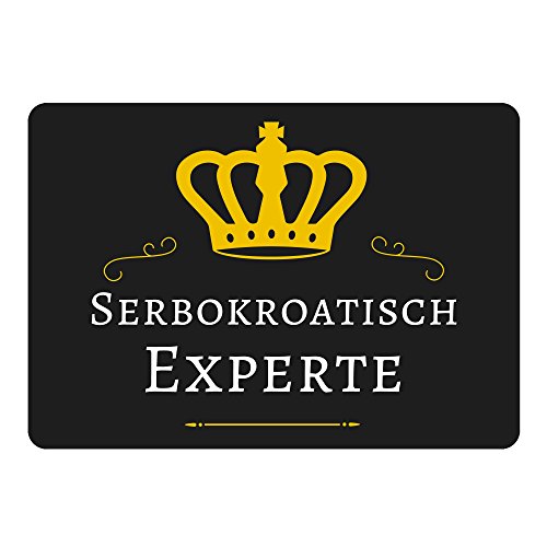 Preisvergleich Produktbild Mousepad Serbokroatisch Experte schwarz