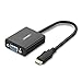 UGREEN Adaptateur Mini HDMI vers VGA 1080P avec 3.5mm Audio Jack et Micro USB Câble d'Alimentation pour Tablette Téléphone