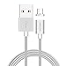 Produktbild VIDARE Magnet Ladekabel [1m] USB Typ C Datenkabel für Type C Geräte, Samsung Galaxy S8, HTC 10, Nexus 5X/6P, Lumia 950/950XL, OnePlus 2, Nokia N1 Tablet und viele Mehr (Silver Edition)