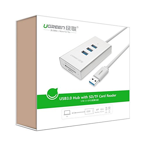USB 3,0 Hub UGREEN Superspeed USB 3.0 Hub 3 Port mit SD/TF kartenleser mit Aluminium-Gehäuse - 8