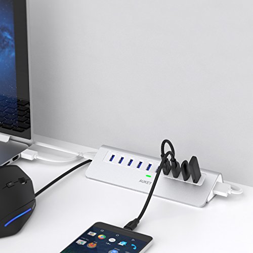 En Venta AUKEY Hub USB Alimentado 7 Puertos USB 3.0 y 3 Puertos de
Carga 2.4A con Adaptador 48W, On/Off Switch y Cable USB 3.0 DE 3.3ft/1m
Hub USB 3.0 para Windows XP/7/8/10, Mac OS, Linux, etc. (Gris) Revisión