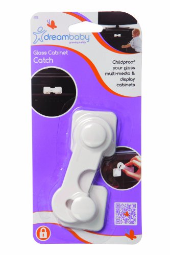 Dreambaby Glass Cabinet Latch (White)