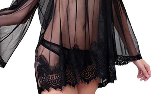 Preisvergleich Produktbild Internet Damen Unterwäsche Spitzen Slips Höschen Tangas Dessous Unterwäsche Unterhosen (L, Schwarz)