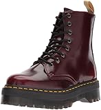 Estilo: Botas Unisex Dr. Martens 2976 botina vegano rojo cereza Cambridge Cepillo rojo burdeos 21802600, Dr. Martens Schuhe Damen:37