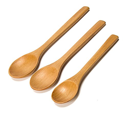 3Pcs Chinese Style Wooden Soup Spoons Set, (1pc Small+1pc Medium+1pc Large)