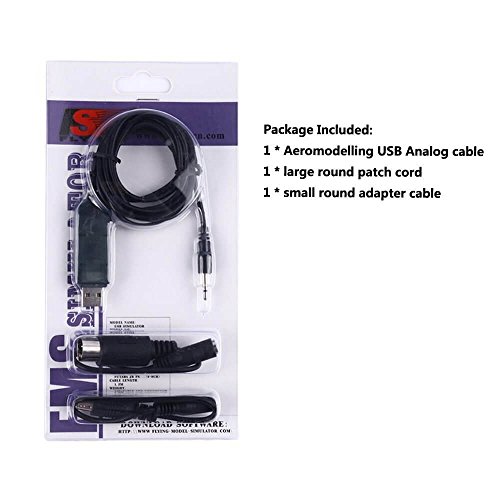 Flysky SM100 Flight Simulator Adapter Cable for Flysky FS-i6 FS-T6 FS-i4 FS-TH9X FS-T4B FS-GT3 FS-GT2 Transmitter Remote Controller by LITEBEE