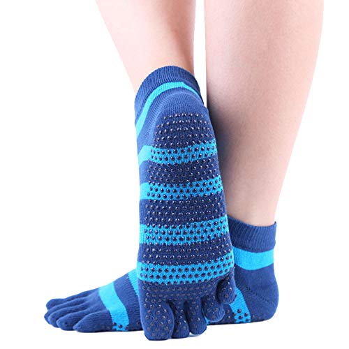 LIUYUNE,3 Paires de Chaussettes de Yoga, Chaussettes de Doigts, Chaussettes de Yoga Anti-dérapantes d'intérieur, Chaussettes de Yoga Anti-dérapantes d'intérieur