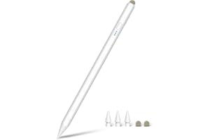 SENKUTA Pencil Pro para Apple iPad con Cabezal de Fibra, 2025 Upgrade Lápiz para iPad con 15Min Carga Rápida & Rechazo de Palma & Inclinación, Pencil para iPad 6-10, Air 3-5/M2, Mini 5-6, Pro 11"/12.9"/13"/M4