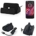 Produktbild Dockingstation für Motorola Moto Z2 Play, schwarz | Ladestation inkl. USB Typ C zum Laden und Synchronisieren, Dock Ladegerät Tischladestation - K-S-Trade(TM)