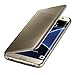 Produktbild Culater für Samsung Galaxy S7/ S7 Edge, Luxus Flip Spiegel Tasche Hülle (Gold, S7 Edge )