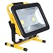 Produktbild AUFUN 100W Kaltweiß LED Baustrahler - LED Strahler Akku Arbeitsscheinwerfer - Campinglampe Angeln Beleuchtung Outdoor Laterne Werkstatt Fluter -Gelb Wasserdicht IP65 (100W Kaltweiß)