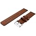 Produktbild Altsommer Armband für Samsung Gear S3 Frontier Einfarbig Leder Uhrenarmbänder Edelstahl Gürtelschnalle Lederarmband Schnellverschluss Ersatzband für Herren Damen,Schwarz,Braun (Braun)