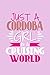 Produktbild Just A Cordoba Girl In A Cruising World: DIN A5 110 Seiten gepunktetes, leeres Notizbuch Inspiration Journal Reise Tagebuch Motivation Zitat Kollektion