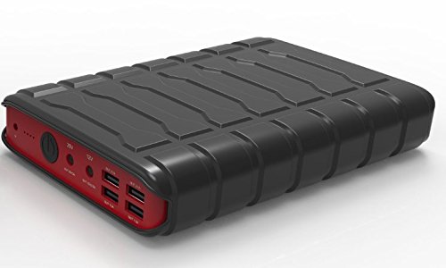 PowerOak K2 Notebook und Laptop Power Bank / 50000mah / 185wh / 6 Port 5V, 12V, 20V / 2 Jahre Garantie / Hersteller wie Sony, Dell, HP, Toshiba, Samsung, Lenovo, Acer, IBM, NEC und mehr (NICHT für Apple Laptops) und Smartphones, Tablets und andere Geräte mit USB-Ladefunktion - 9