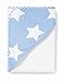 Large Hooded Towel, White with Blue Stars Hood, 100 x 100 cm