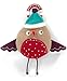 Mamas & Papas Christmas Chime Clip On Robin Toy For Car Seats/Strollers/Prams