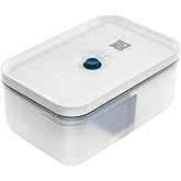 Zwilling Fresh & Save Vakumlu Yemek Taşıma Kabı, L, Plastik, Yari Şeffaf-Akdeniz Mavisi