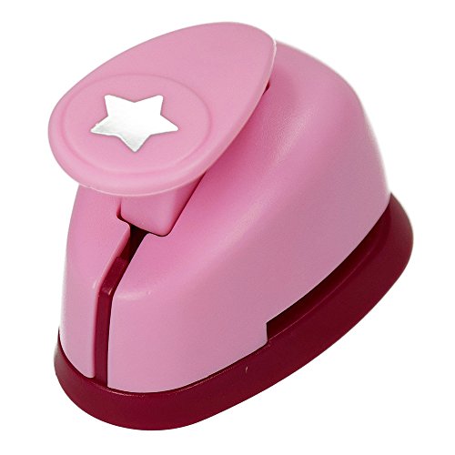 efco 1789919 Stanzer XS, Stern Motivstanzer, Metall, rosa, 5 x 3,5 x 4 cm